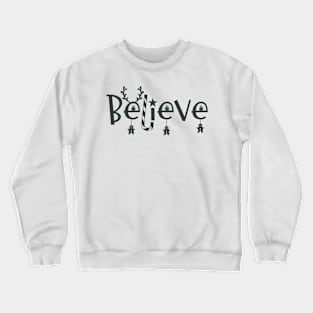 Christmas quotes with gingerbread cookie Crewneck Sweatshirt